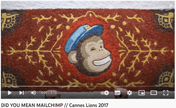mailchimpのカンヌグランプリ2017受賞動画