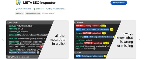 META SEO inspector