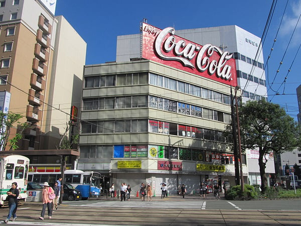 コカコーラの看板