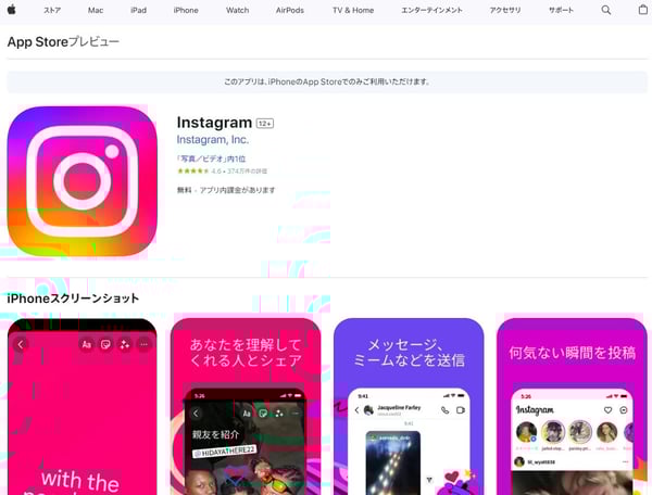 12.Instagram(Apple store)