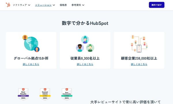 5.HubSpot公式サイト