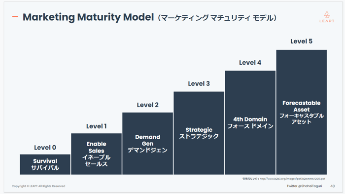 Marketing maturity Model（マーケティングマチュリティモデル）